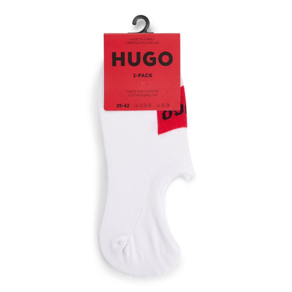HUGO BOSS - Hugo - Un paquete de tres pares de calcetines invisibles