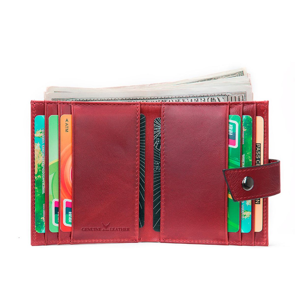 ARMUZ - Billetera y tarjetero de cuero vacuno 7459