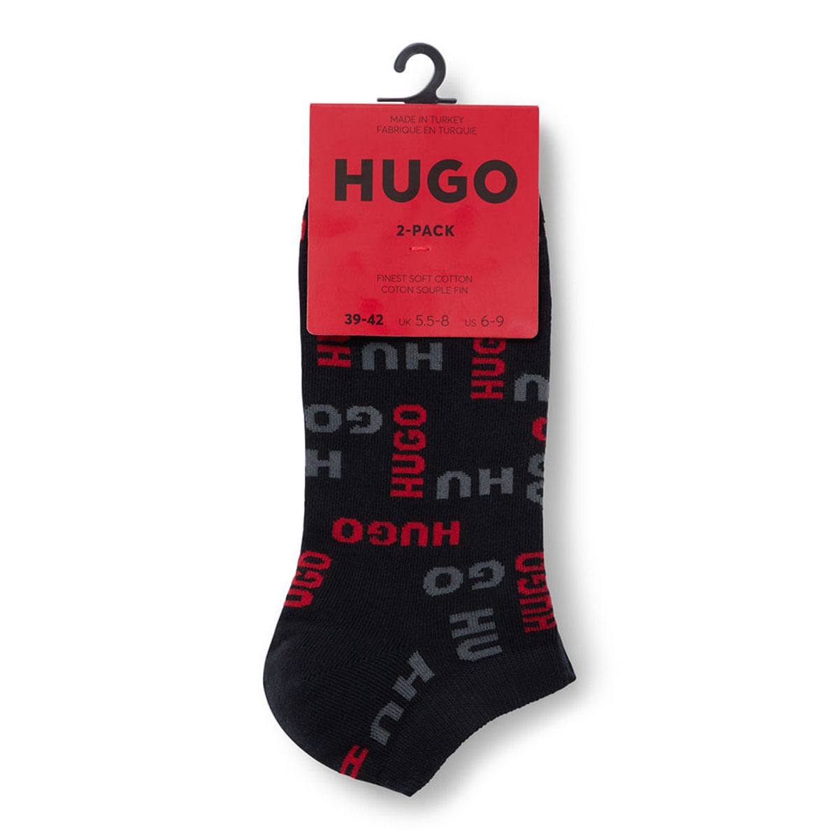 HUGO BOSS - Hugo - Dos pares de calcetines tobilleros/42