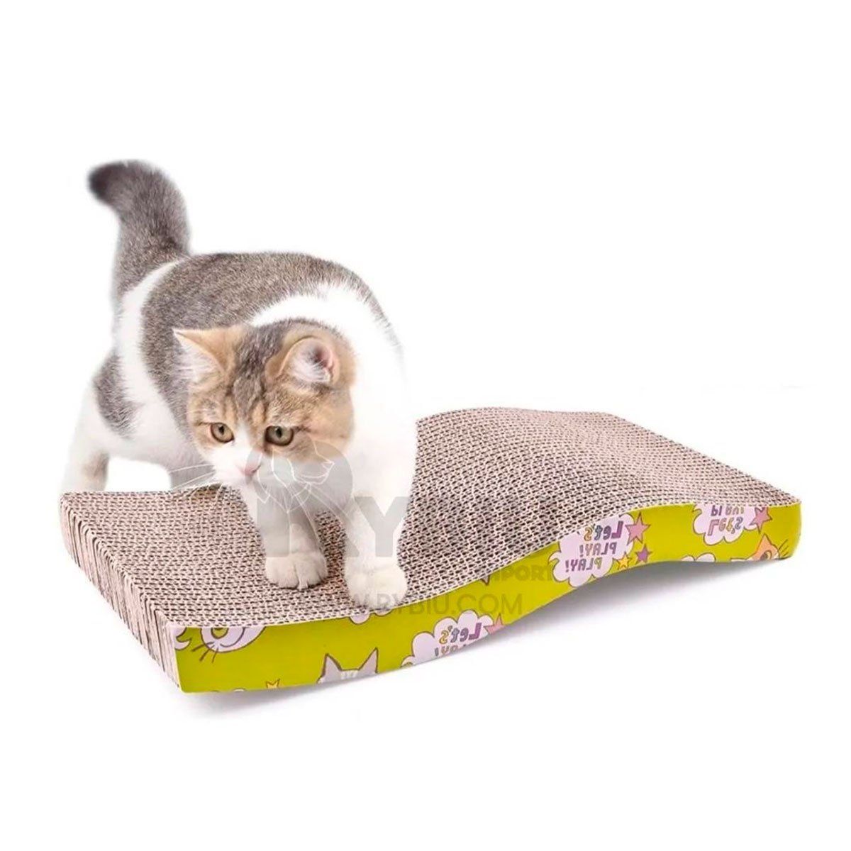 GENERICO - Rascador Util para Patas de Gatos con Forma de S Carton