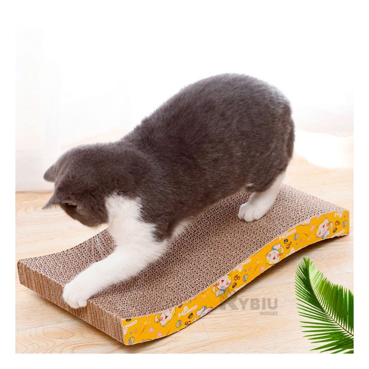 GENERICO - Rascador Util para Patas de Gatos con Forma de S Carton