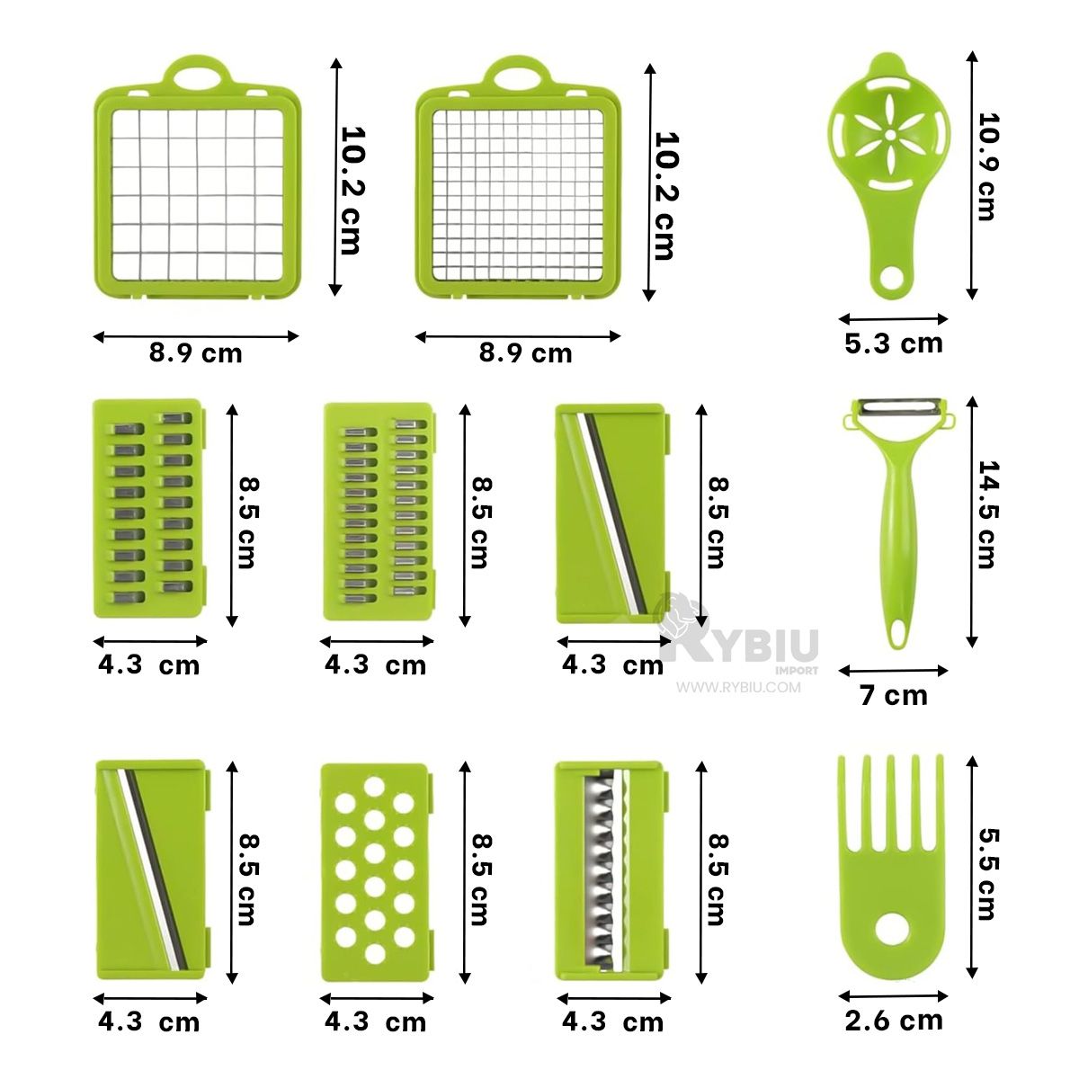 GENERICO - Rallador de Papas de Color Gris Y+Gift Stickers