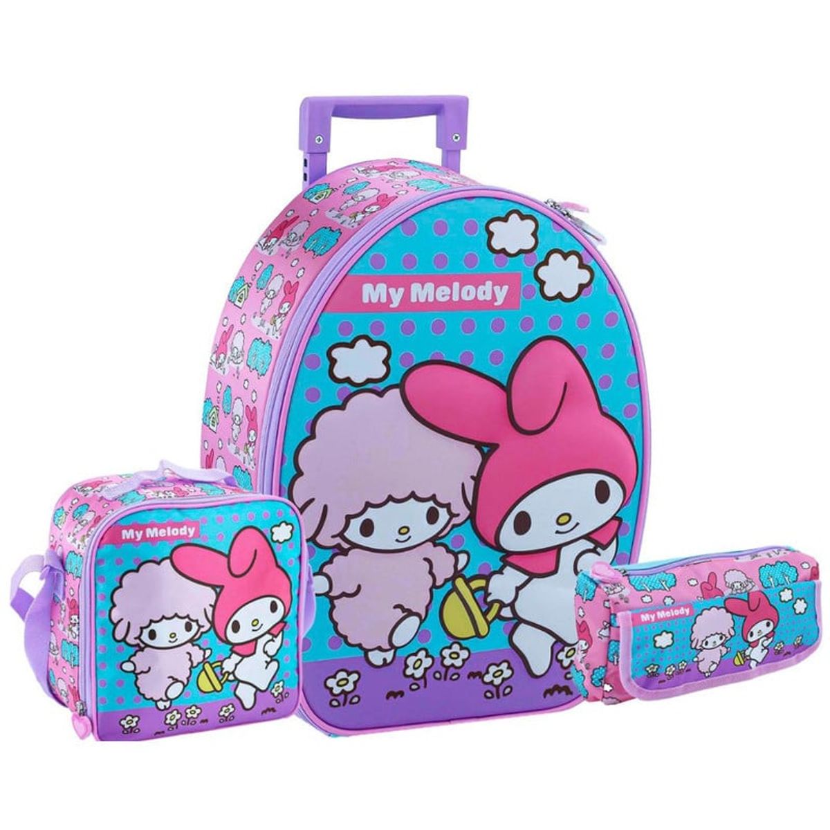 SCOOL - Set Scool Ranger Maleta Lonchera Cartuchera My Melody 3D