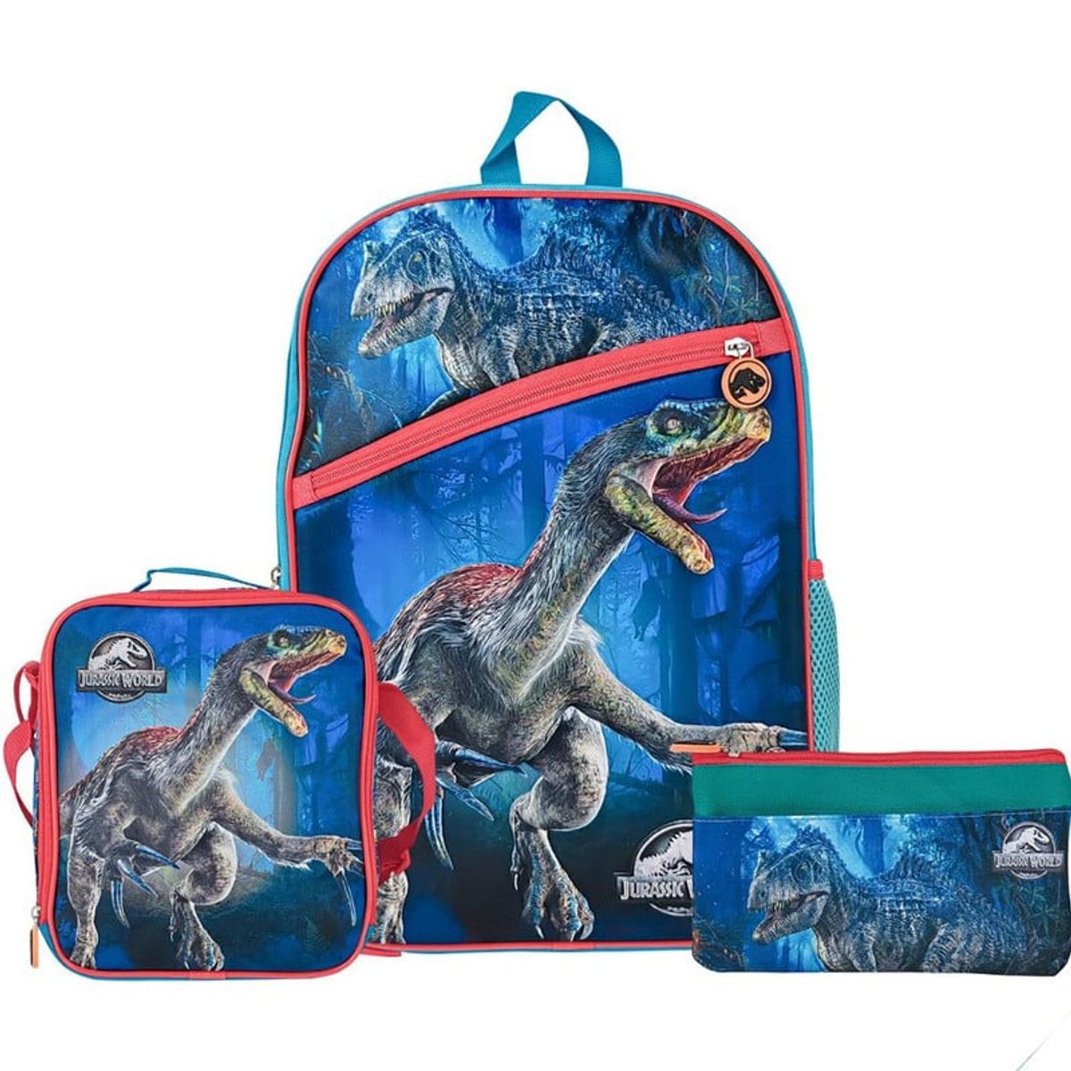SCOOL - Set Scool Ranger Mochila Lonchera Cartuchera Jurassic Deluxe