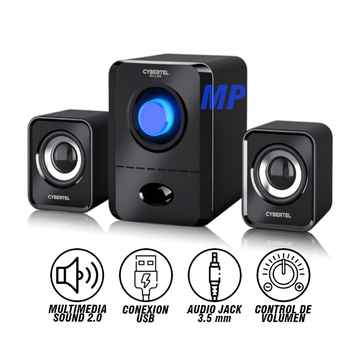 CYBERTEL - PARLANTE CYBERTEL KILLER - CYB S501