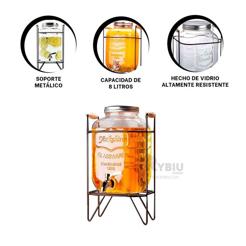GENERICO - Soporte para Refrescos de 8L Y+Regalo Ligas para Peinar