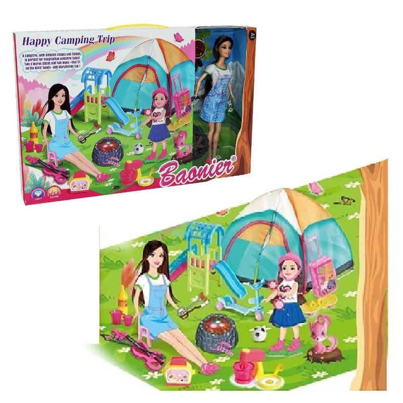GENERICO - Nueva Muñeca Set Happy Camping Trip Baonier