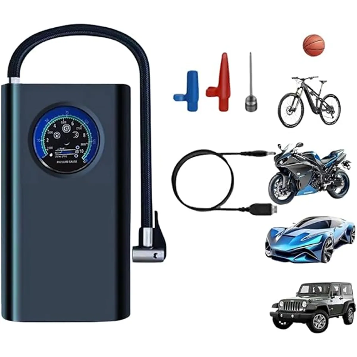 OEM - Mini Compresor De Aire Portátil Recargable Auto Vehiculos