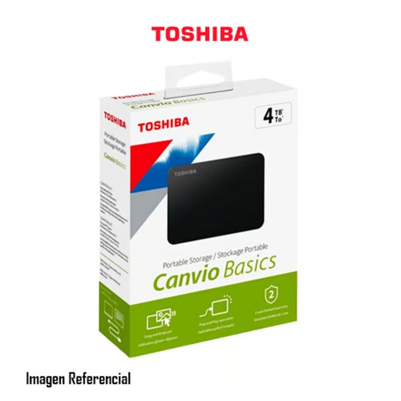 TOSHIBA - DISCO DURO EXTERNO TOSHIBA CANVIO BASICS HDTB540XK3CA 4TB NEGRO