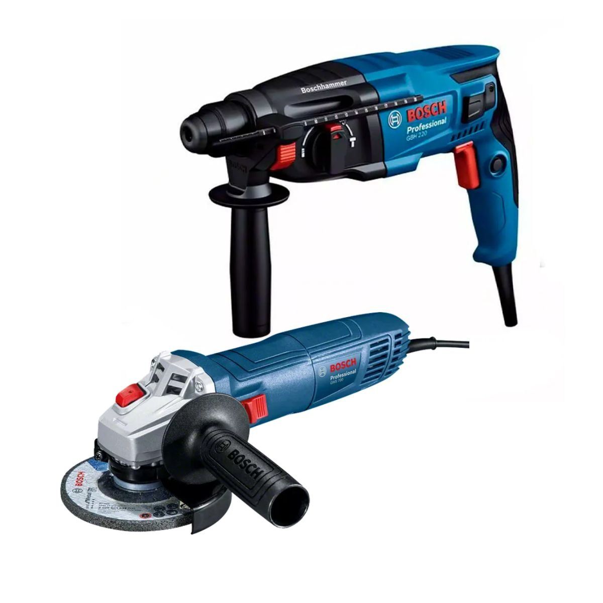 BOSCH - Rotomartillo Bosch GBH 220 + Amoladora Bosch GWS 700