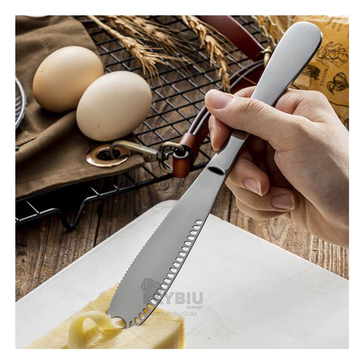 GENERICO - Cuchillo para Mermelada en Plateado Y+Papel de Regalo