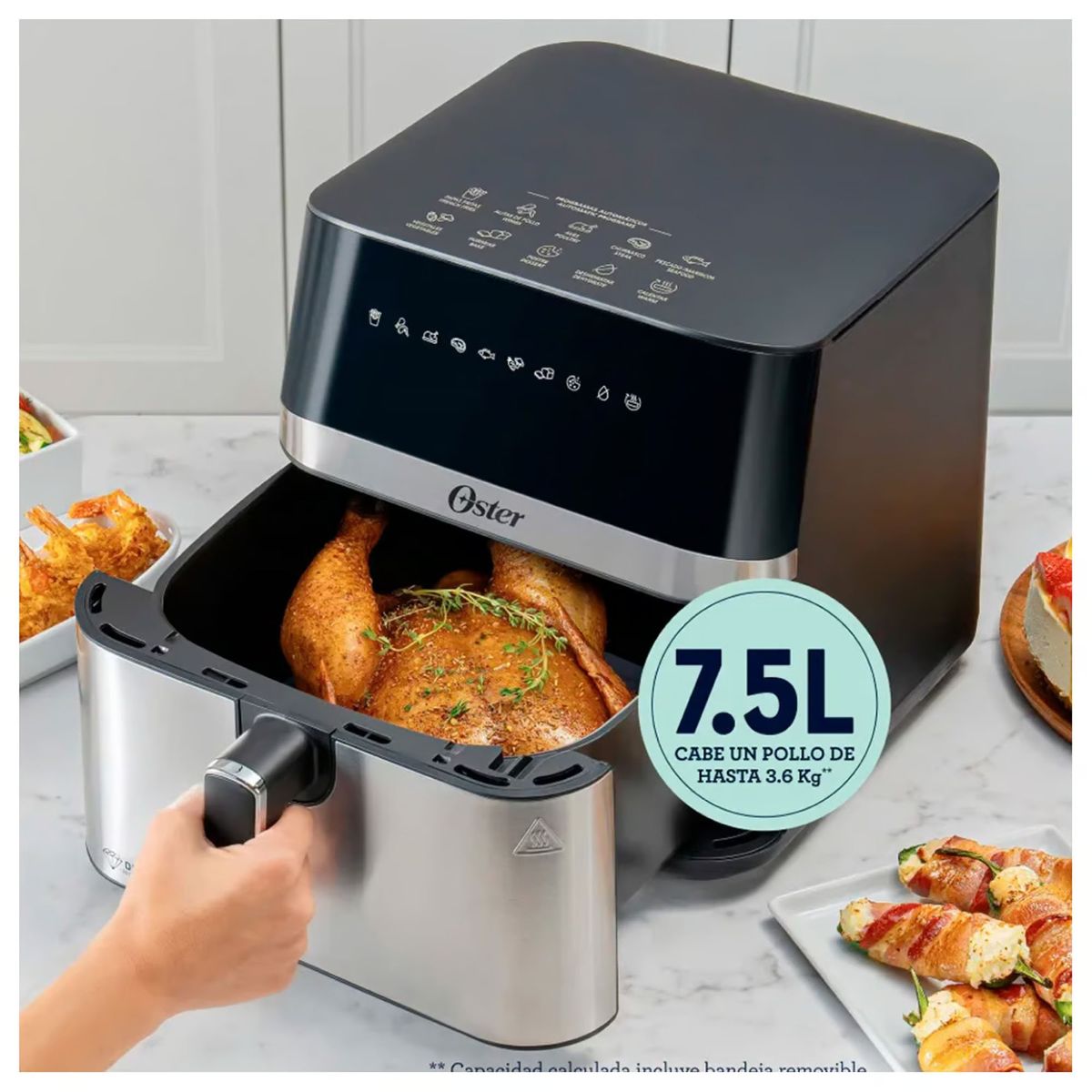 OSTER - Freidora de Aire Digital 75L CKSTAF75DSSDF