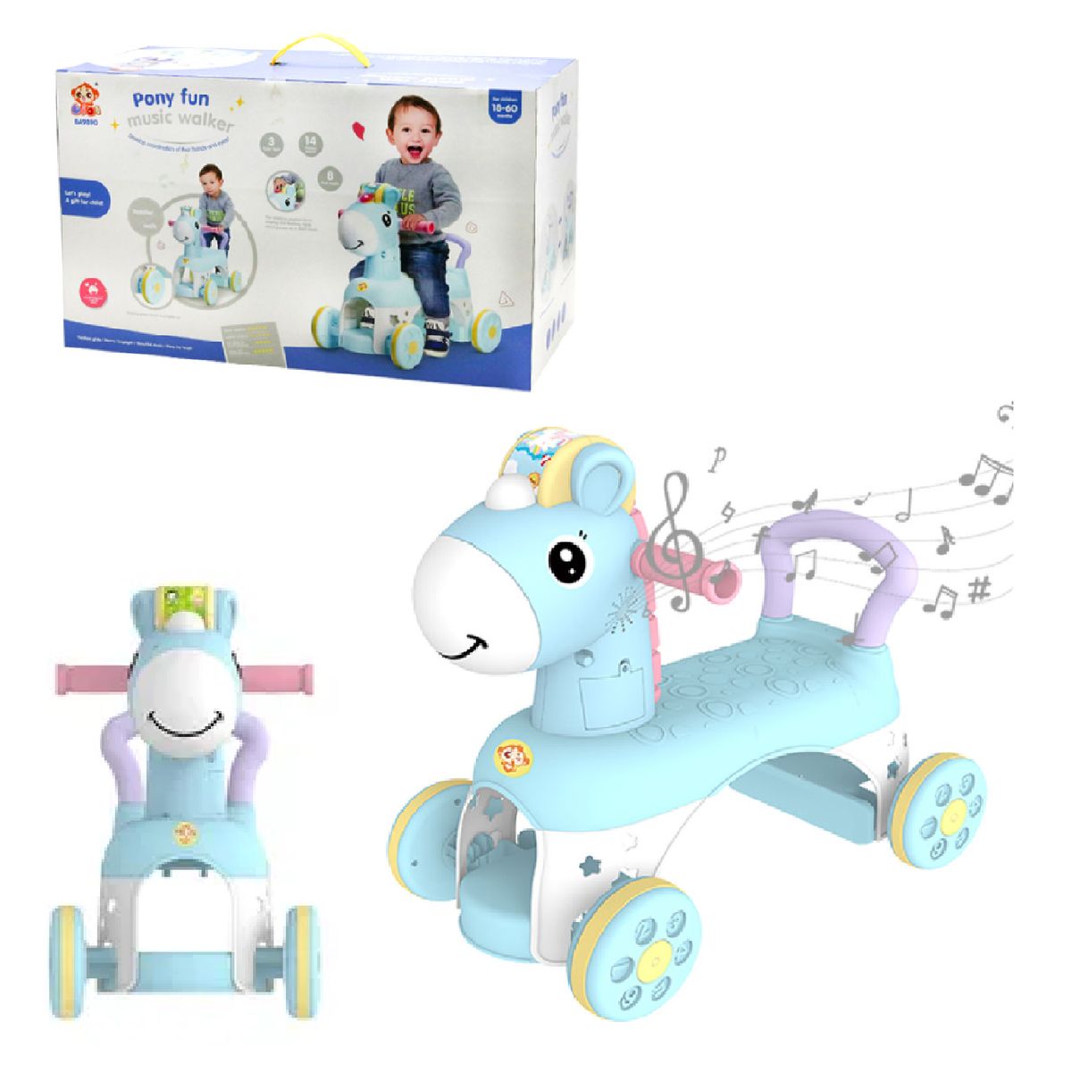 GENERICO - Nuevo Andador Caminador Musical Pony Fun