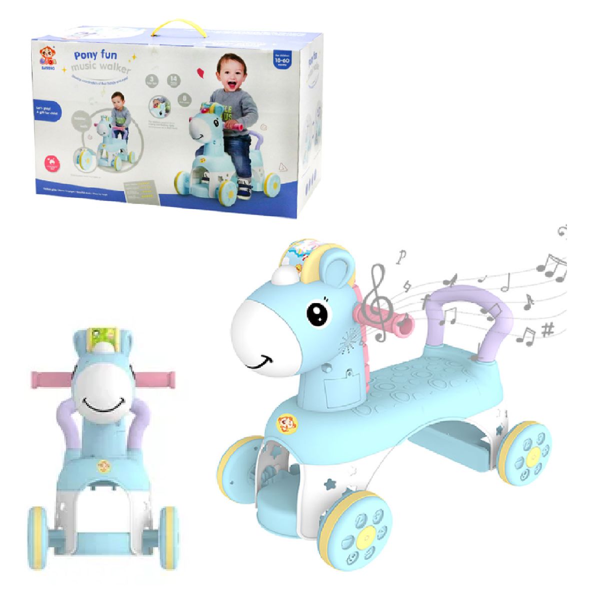 GENERICO - Nuevo Andador Caminador Musical Pony Fun