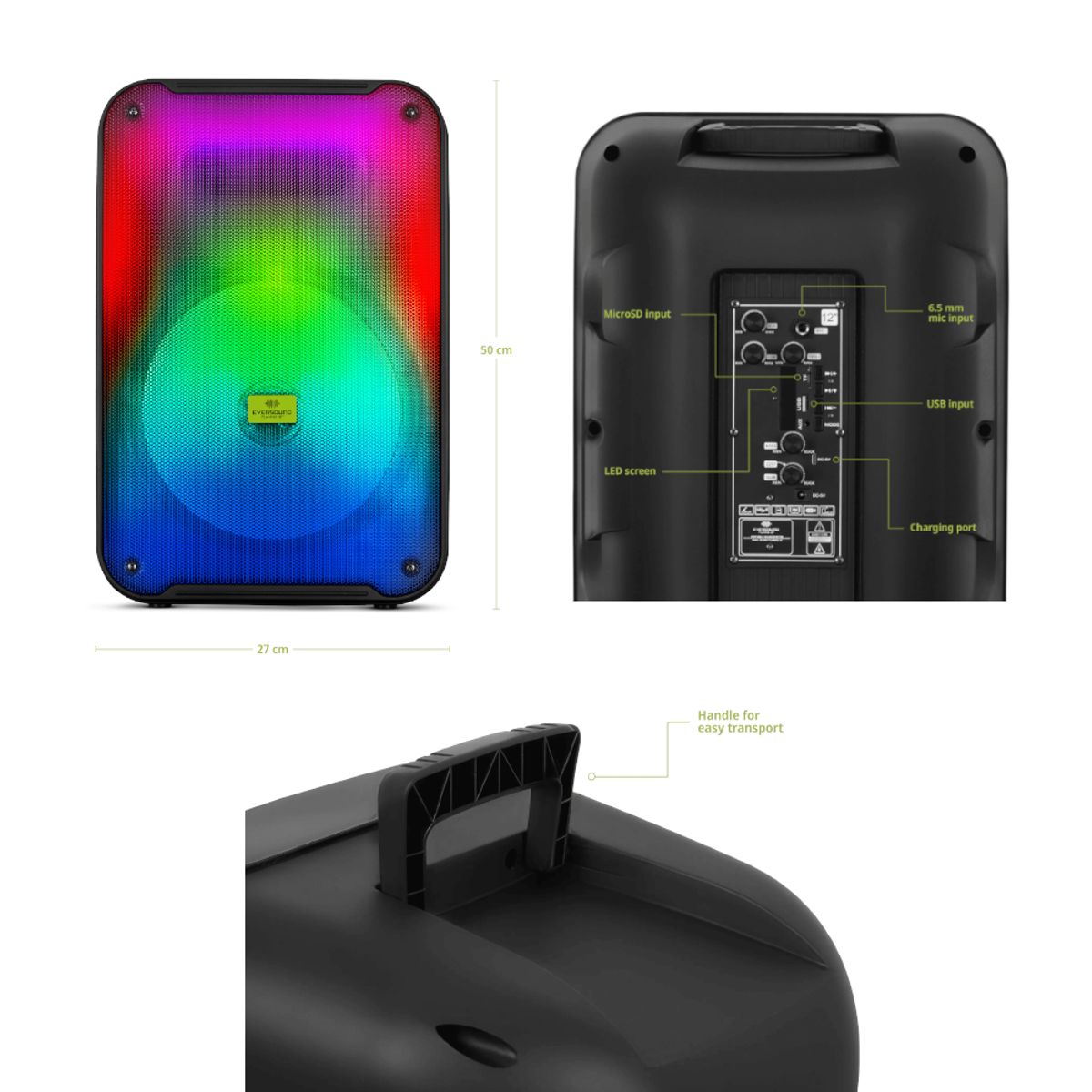 EVERSOUND - Parlante Eversound  EV3001 - Flaming 12
