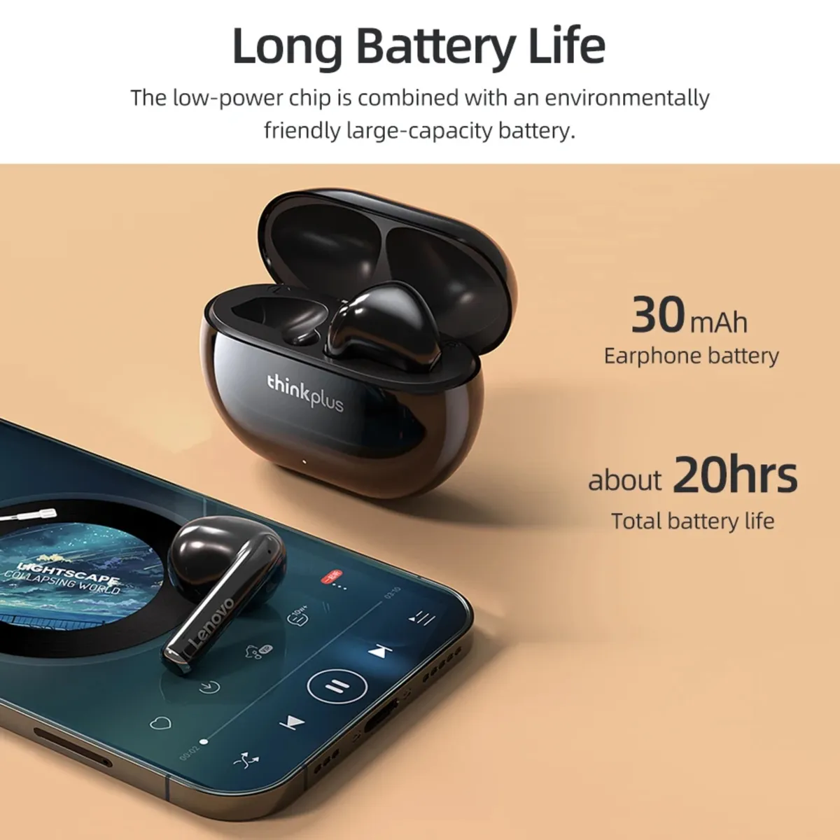 LENOVO - Audífonos Bluetooth Lenovo XT93