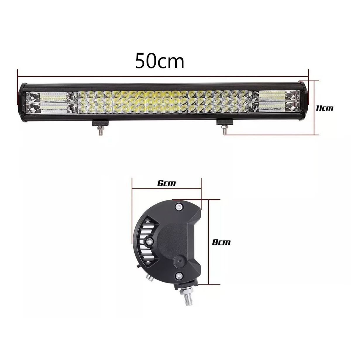 GENERICO - Barra Cree Led Neblinero 288w 12v 24v 50cm