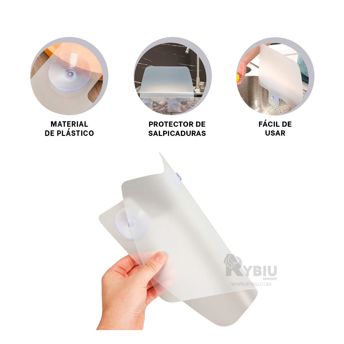 RYBIU IMPORT - Cobertor Moderno de Lavadero Transparente Y+Gift MiniAgenda