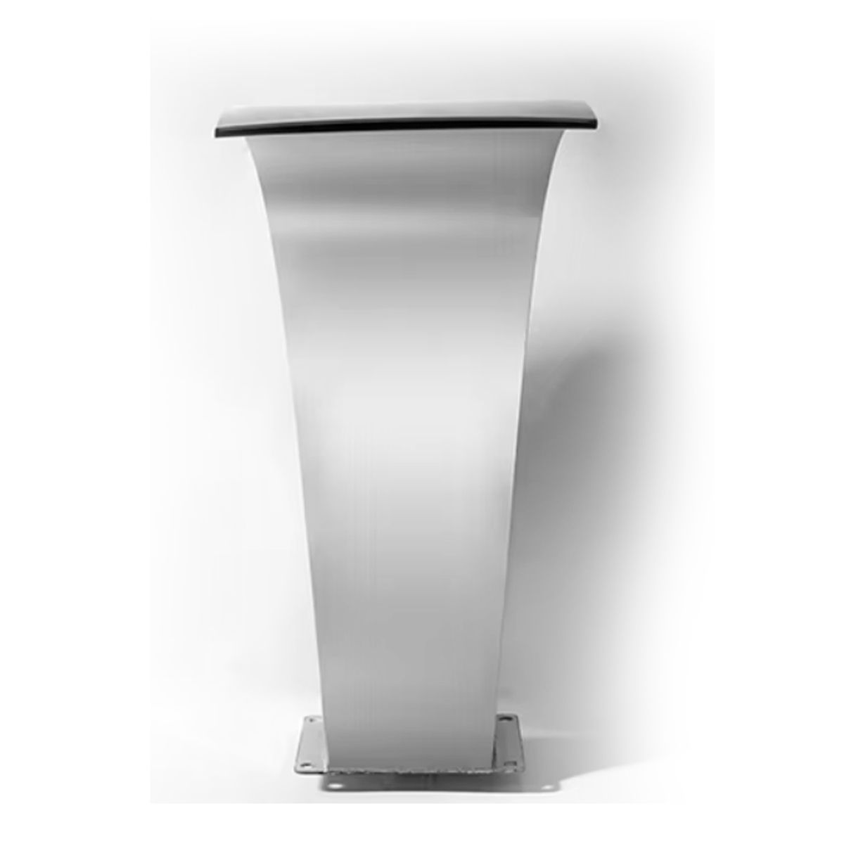 GENERICO - Cascada de Acero Inoxidable Cuello de Cobra Medidas 90 cm x 30 cm