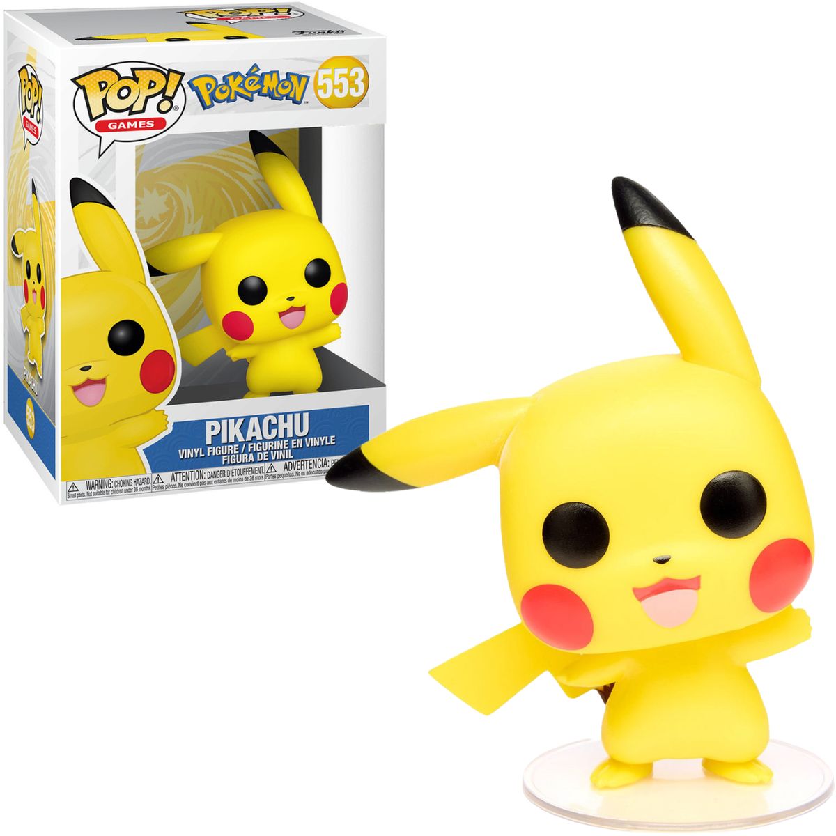 FUNKO - Funko Pop Pikachu - Pokemon -  Pikachu Waving 553