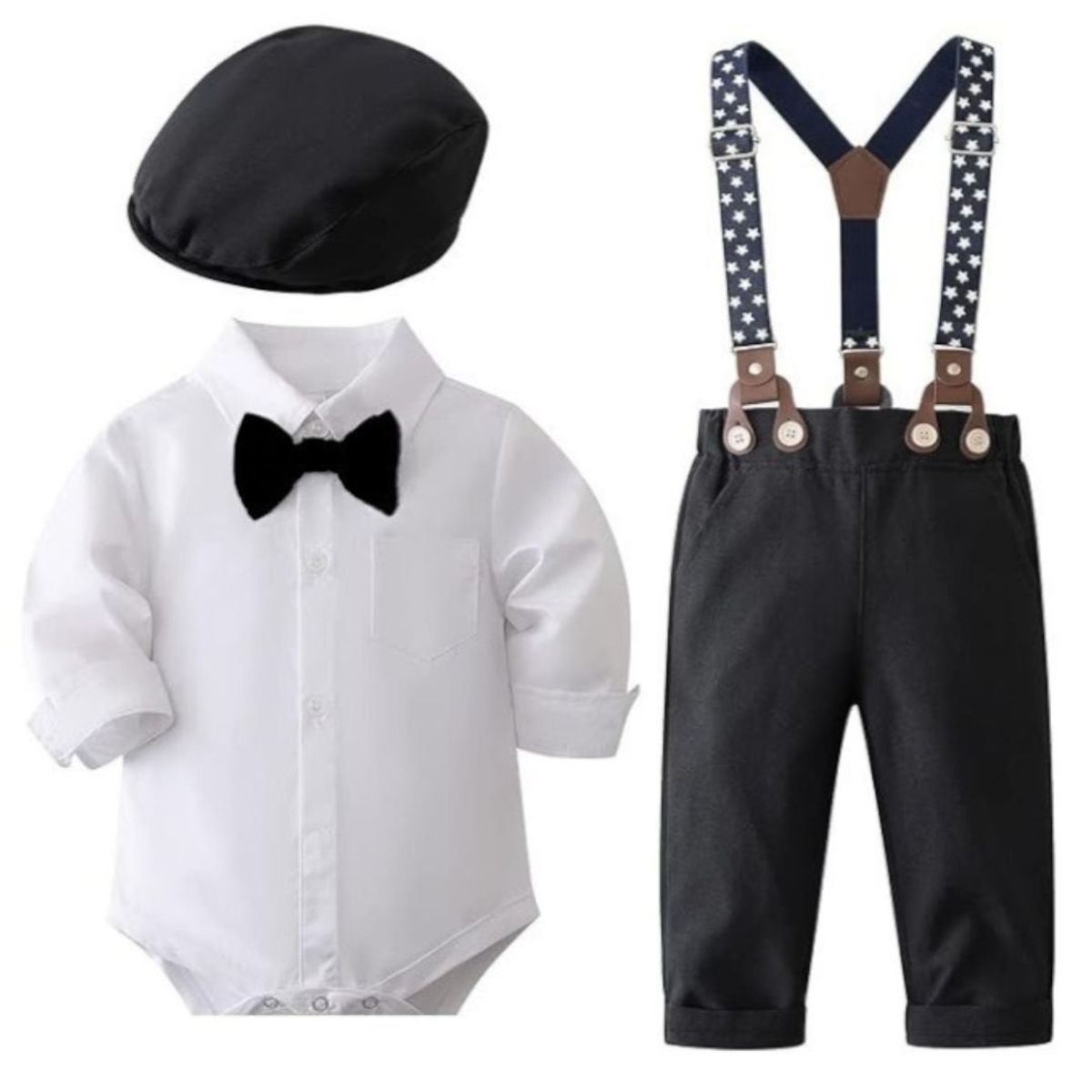 GENERICO - Traje Conjunto de Niño 5 Piezas Elegante