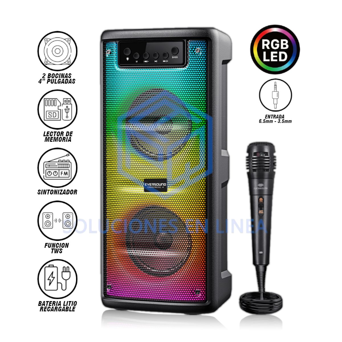 EVERSOUND - Parlante Eversound Cambridge 4" - EV 5422