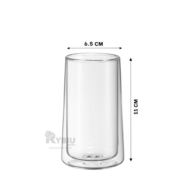 RYBIU IMPORT - Recipiente de 2 Cortezas en 350ml Y+Banderitas Adhesivas