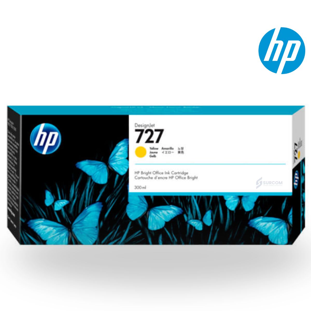 HP - Tinta HP 727 Yellow Original 300 ml