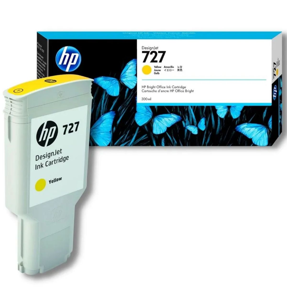 HP - Tinta HP 727 Yellow Original 300 ml