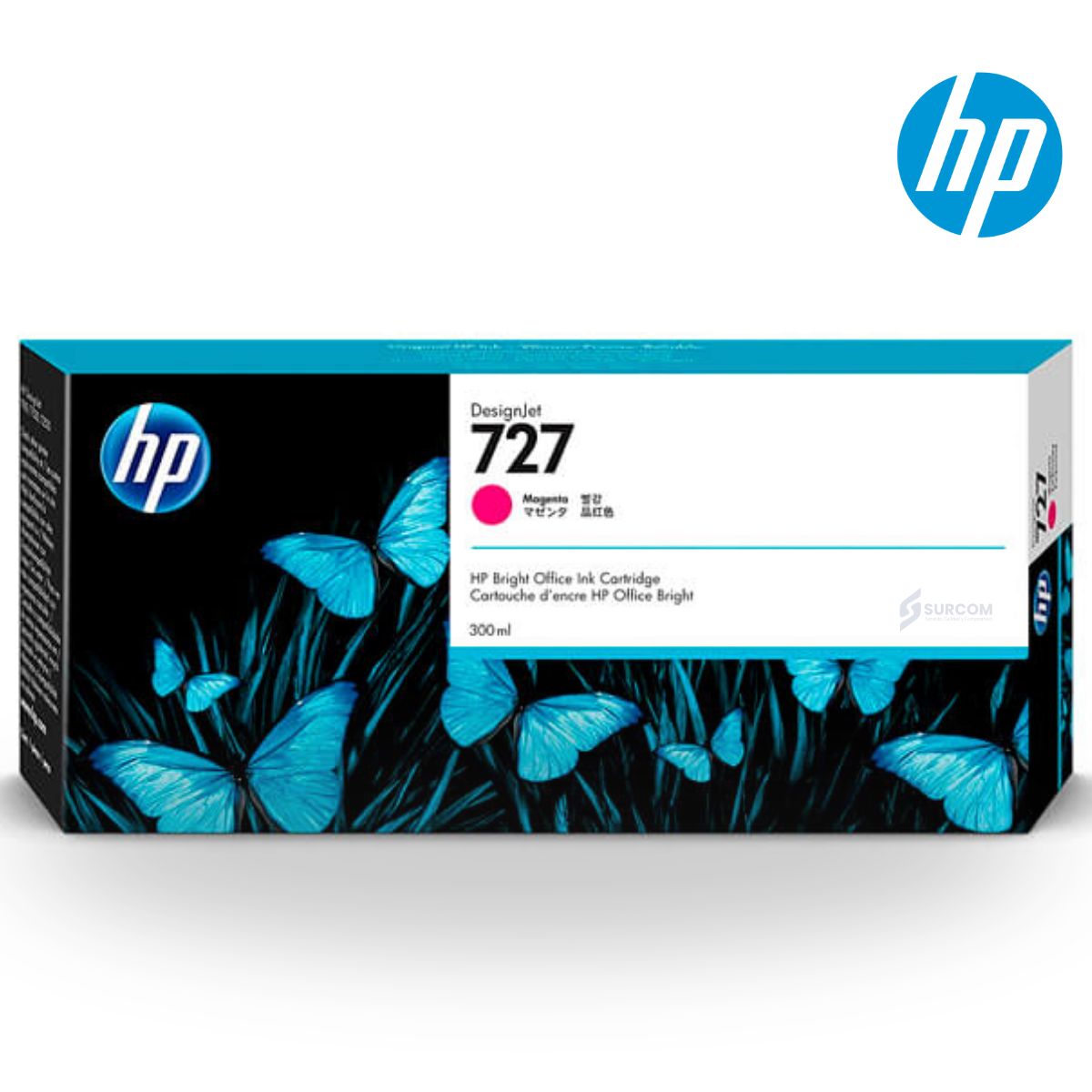 HP - Tinta HP 727 Magenta  Original 300 ml