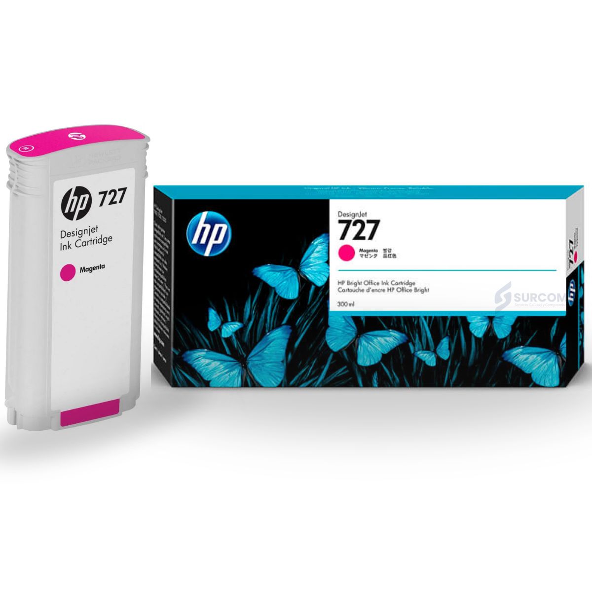 HP - Tinta HP 727 Magenta  Original 300 ml