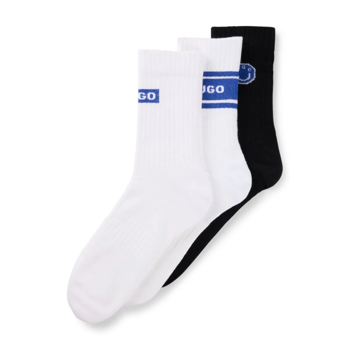 HUGO BOSS - Hugo - Paquete de tres pares de calcetines cortos de algodón