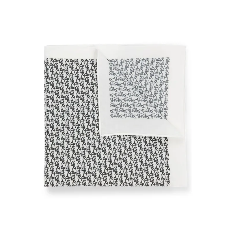 HUGO BOSS - Hugo - Pañuelo de bolsillo de algodón con motivo de logo caligrafiado
