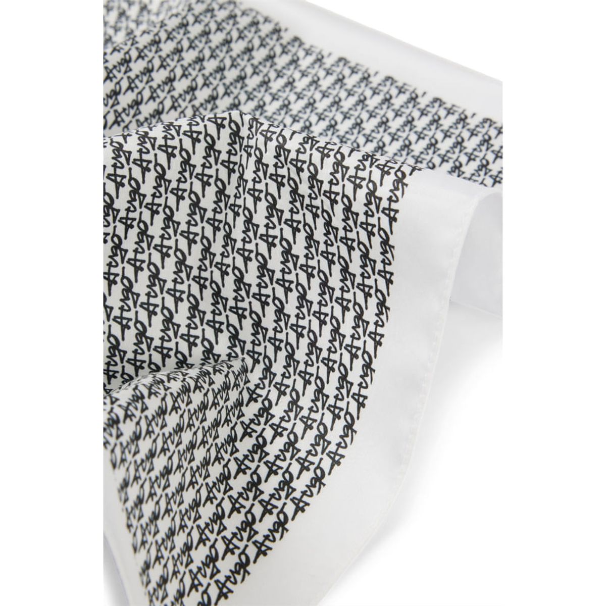 HUGO BOSS - Hugo - Pañuelo de bolsillo de algodón con motivo de logo caligrafiado