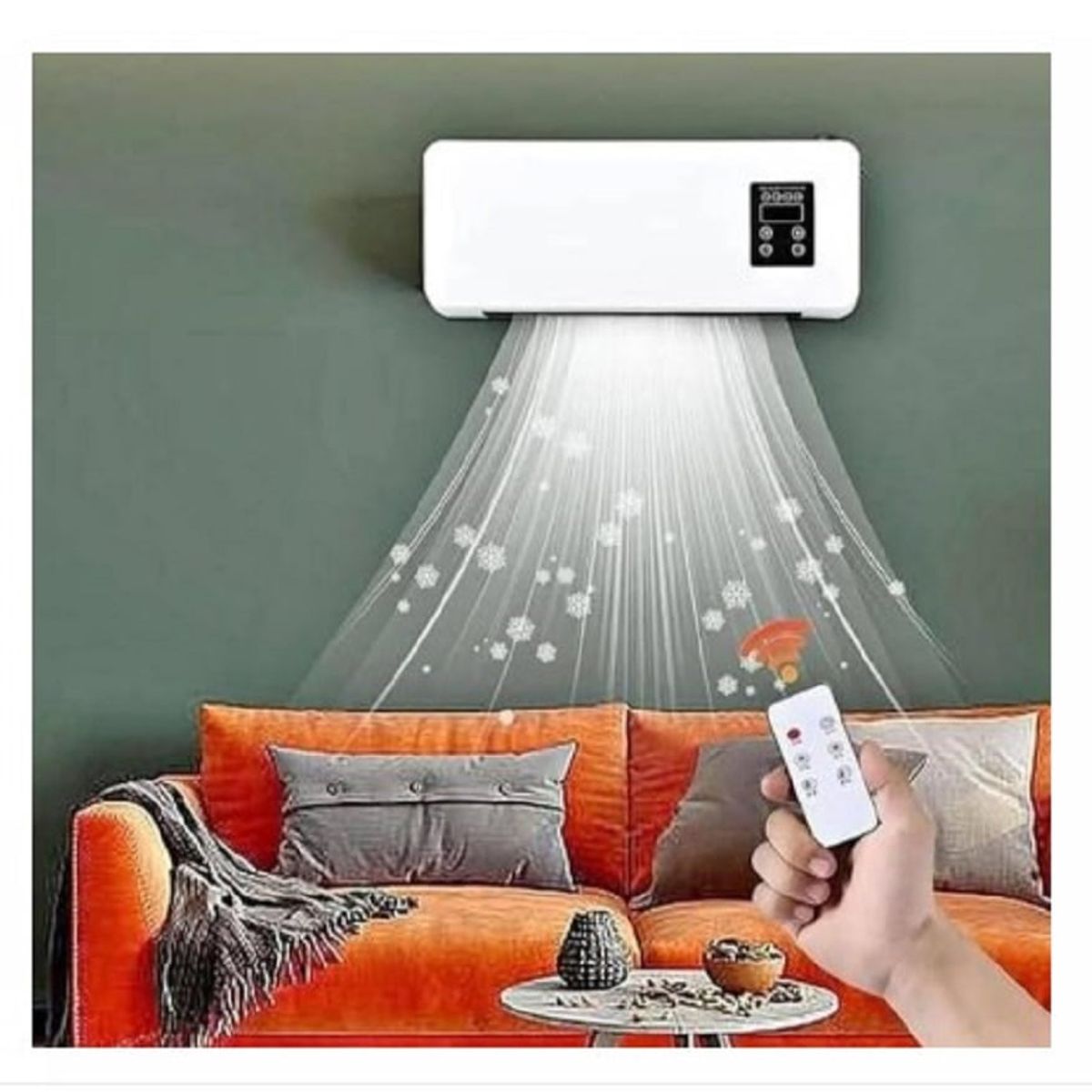 GENERICO - Calefacción  Aire Acondicionado 2 en 1  Control Remoto Para Pared