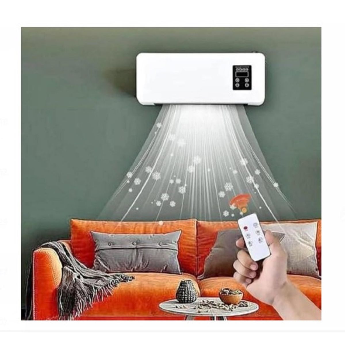 GENERICO - Calefacción  Aire Acondicionado 2 en 1  Control Remoto Para Pared