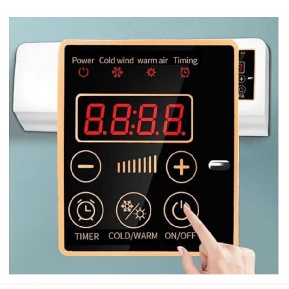 GENERICO - Calefacción  Aire Acondicionado 2 en 1  Control Remoto Para Pared