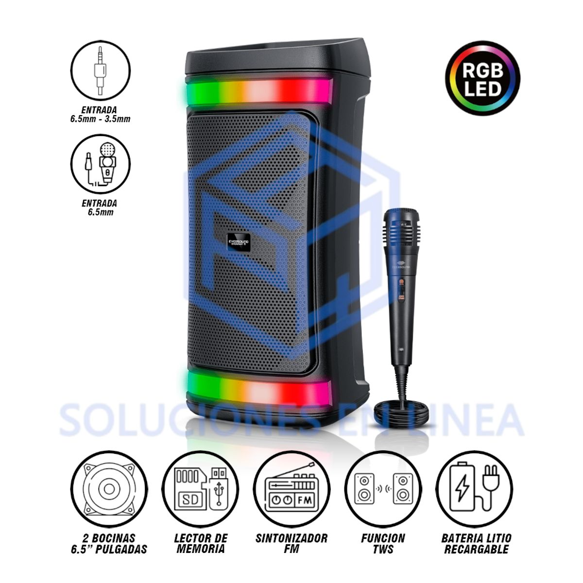 EVERSOUND - Parlante Eversound Broadway 6" - EV 5007