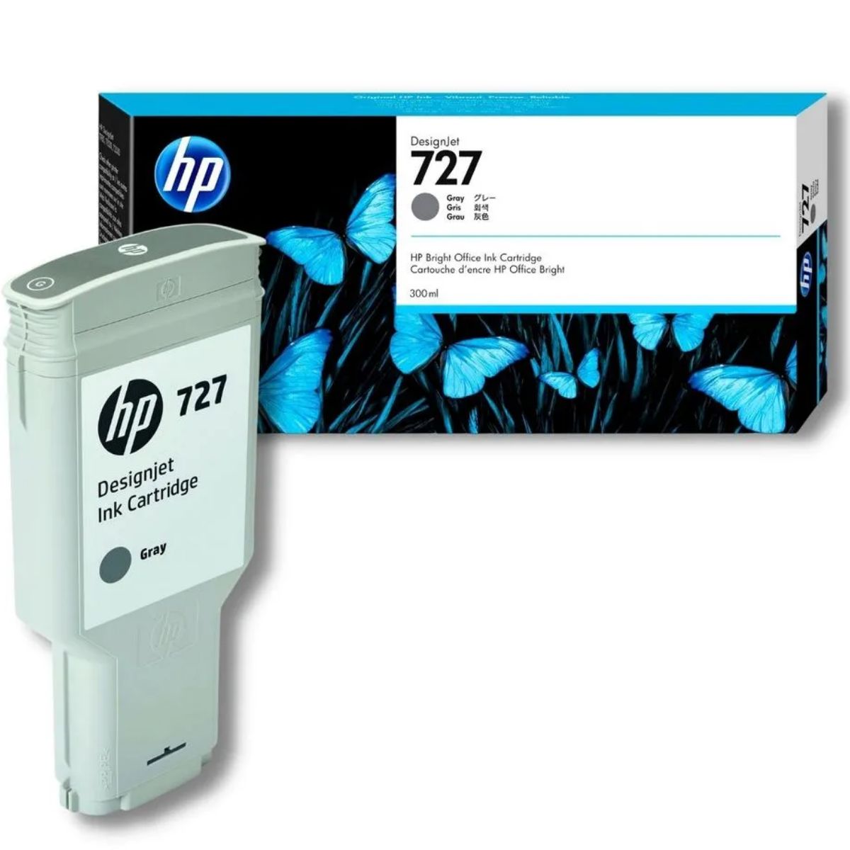 HP - Tinta HP 727 Gray Original 300 ml