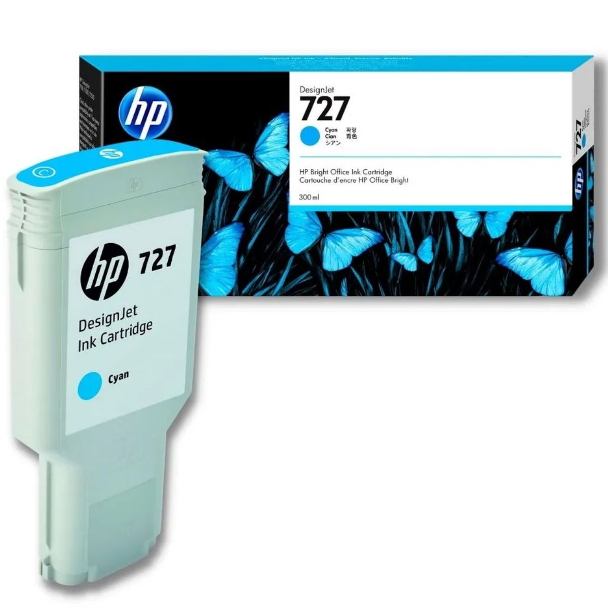 HP - Tinta HP 727 Cyan Original 300 ml