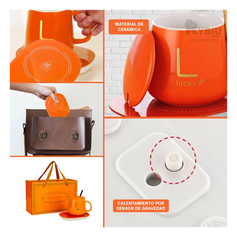 RYBIU IMPORT - Kit Eficiente para Salir en Color Naranja Y+Regalo Stickers