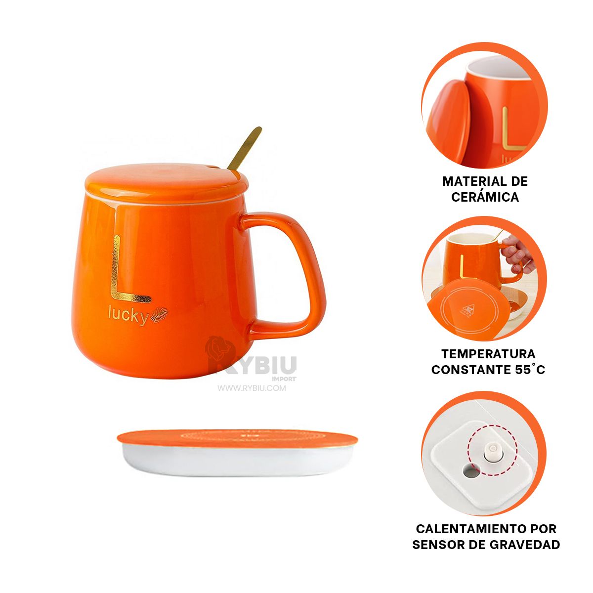 GENERICO - Set de Facil Lavado en Color Naranja Y+Regalo Stickers