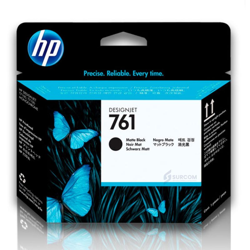 HP - Cabezal HP 761 Matte Black Original