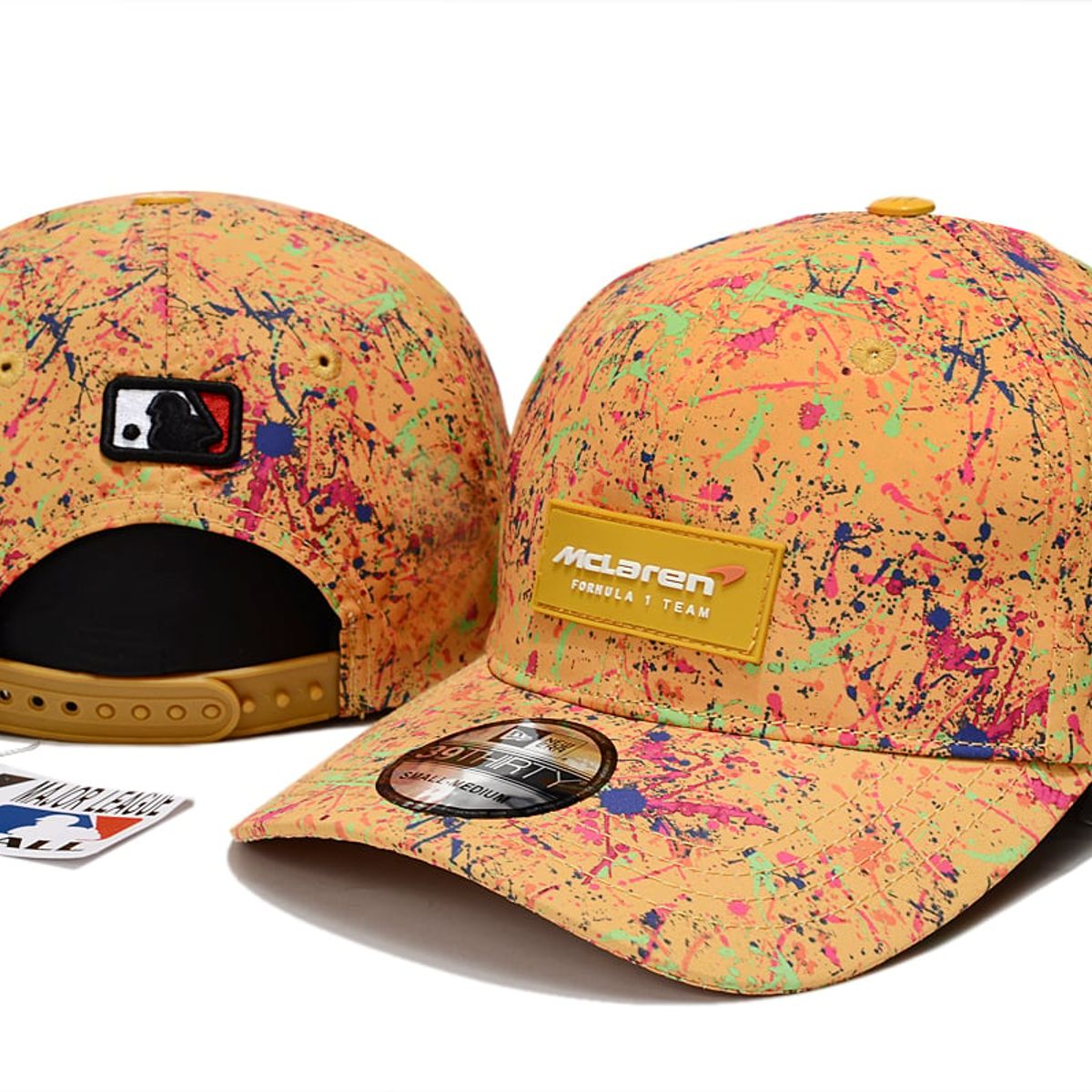 GENERICO - Gorra McLaren New Era Original 9Fifty Norris F1 Yankees Amarillo