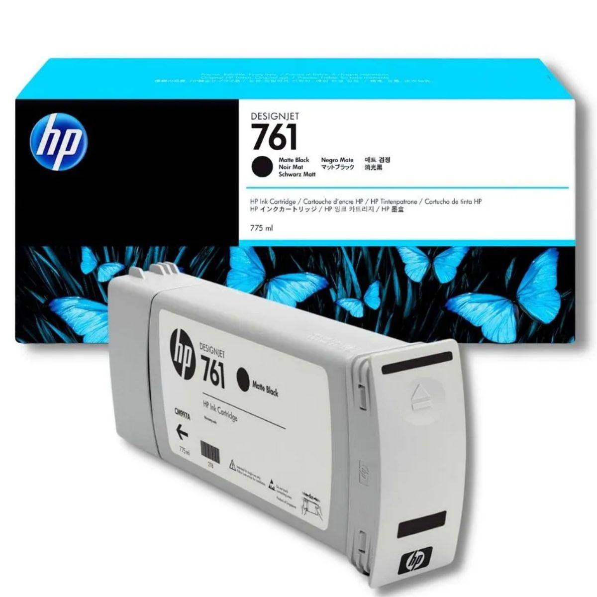 HP - Tinta HP 761 Matte Black (CM997A) 775 ml Original