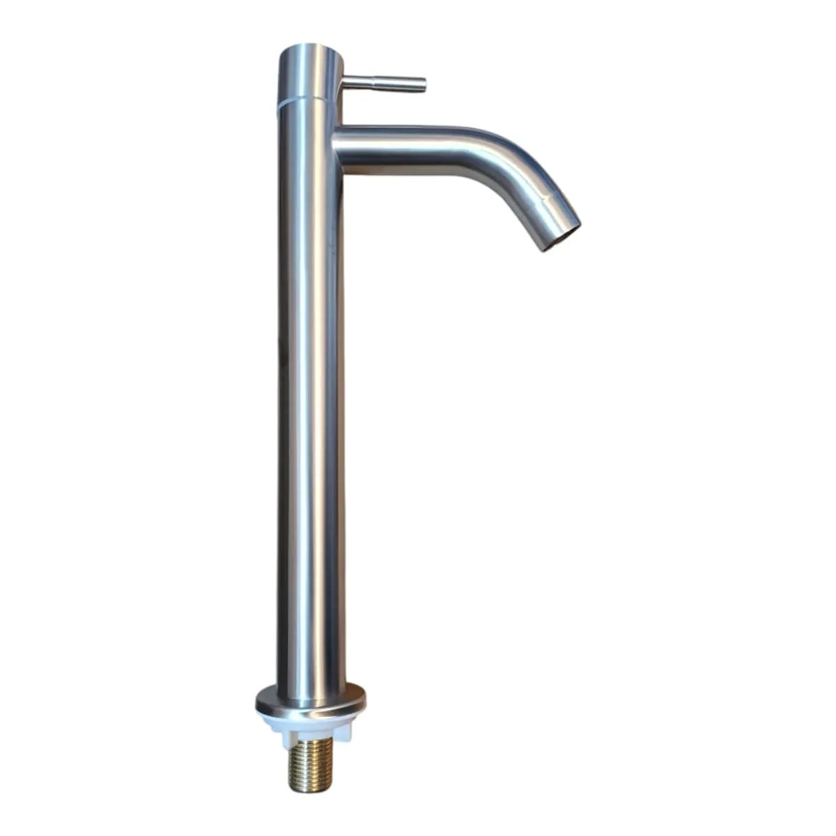 GENERICO - Grifo Caño Ovalin o bowl Liviano de 30cm de Acero Satinado Mate