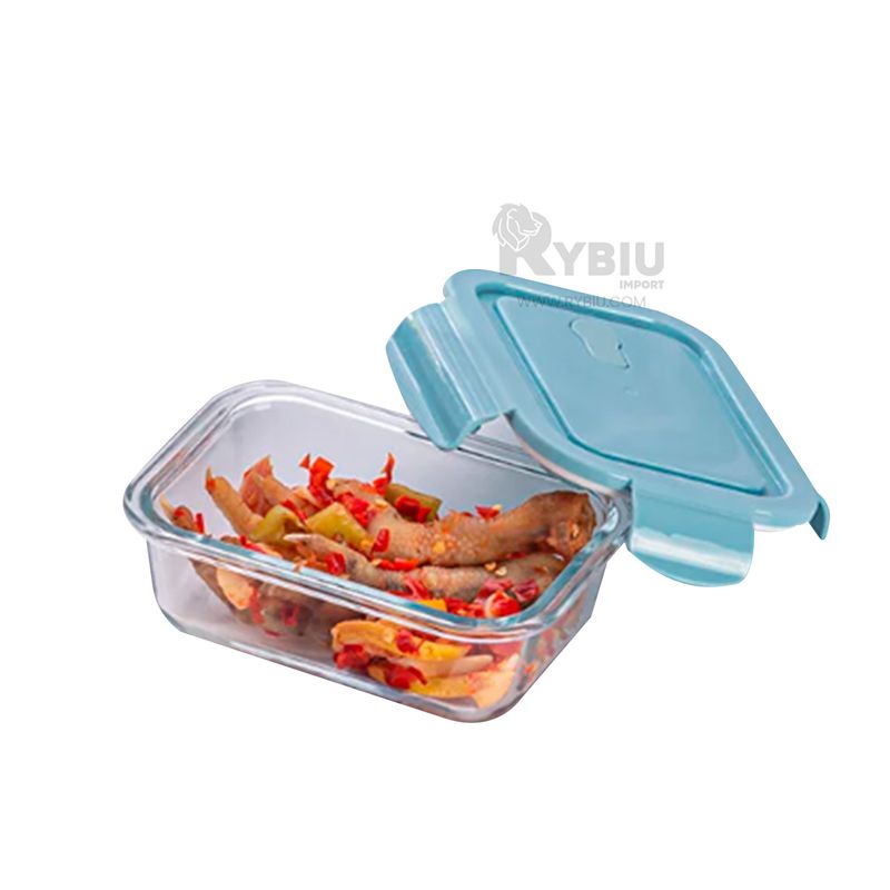 GENERICO - Tupper Adaptable y Duro 1040ml Celeste Y+Post-it Adhesivos