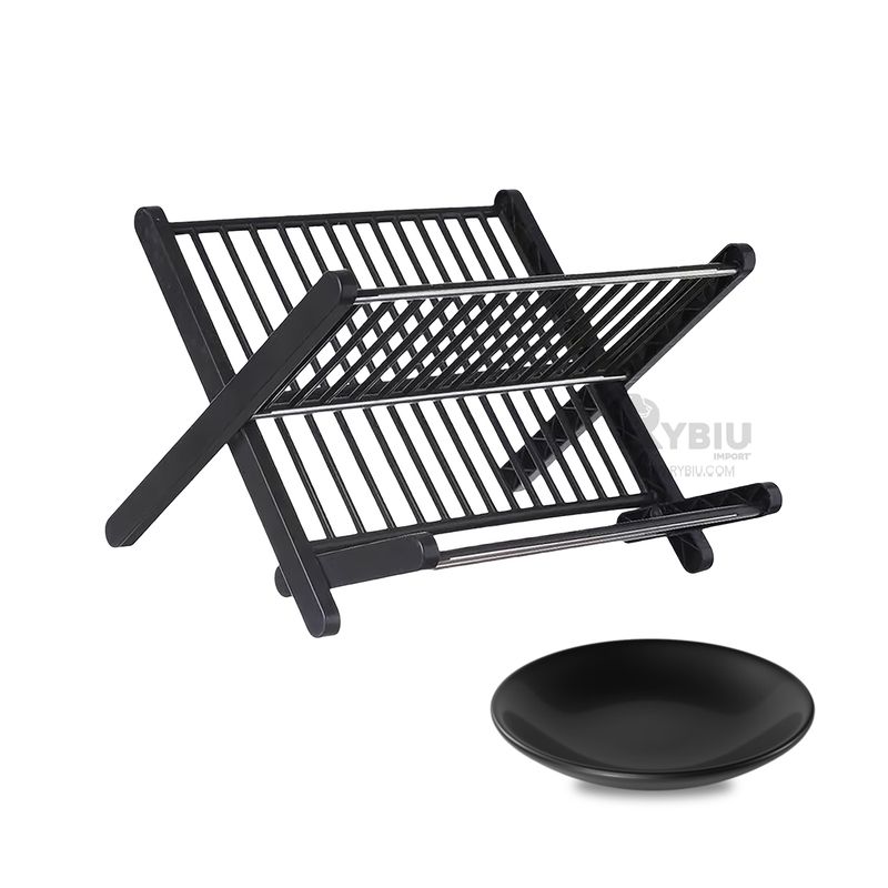 RYBIU IMPORT - Soporte Adaptable 2 Partes en Negro Y+Banderitas Adhesivas
