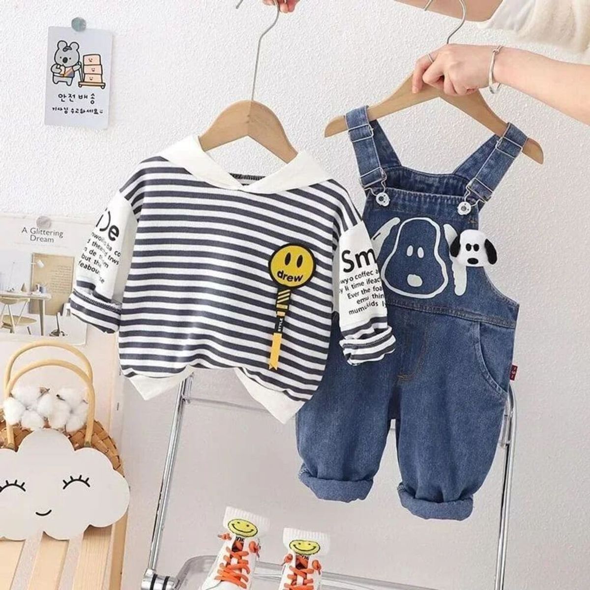 GENERICO - JUMPER DE NIÑO DE PERRITO  DE 2 PIEZAS