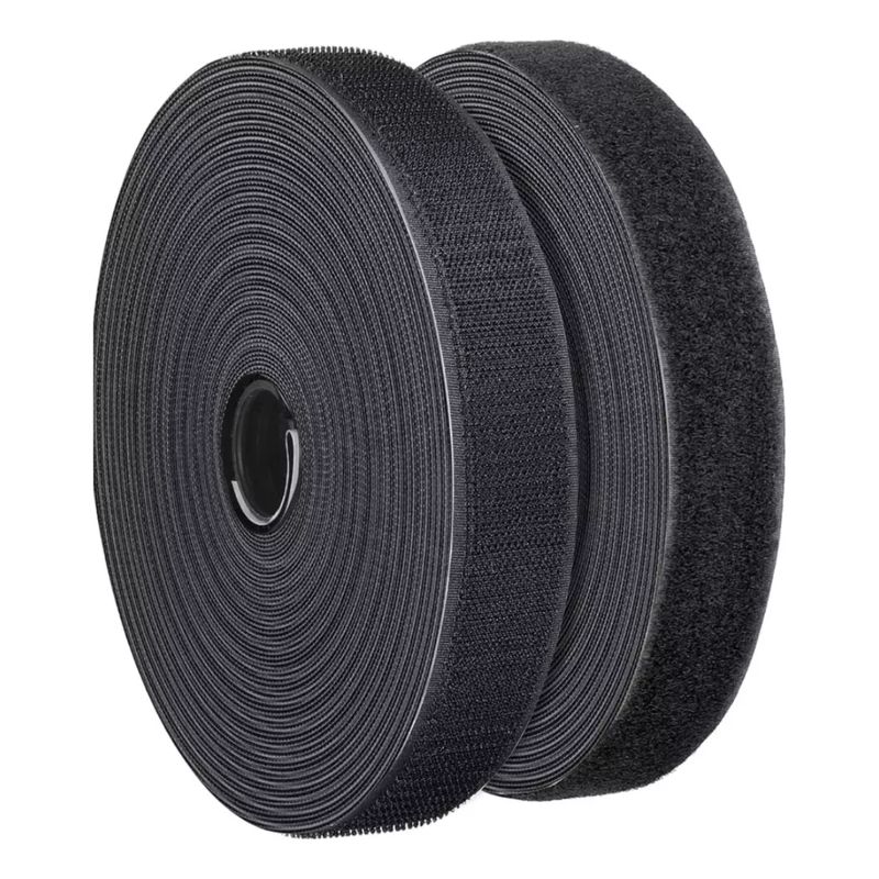 GENERICO - Cinta Velcro Velkro para coser 25mm X 23 Metrs Color Negro